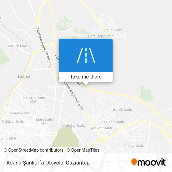 Adana-Şanlıurfa Otoyolu map