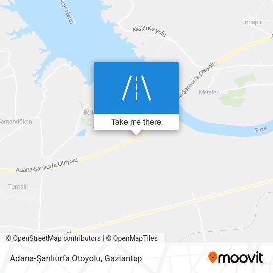 Adana-Şanlıurfa Otoyolu map