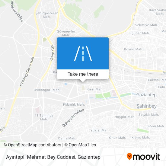 Ayıntaplı Mehmet Bey Caddesi map