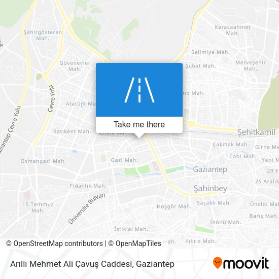 Arıllı Mehmet Ali Çavuş Caddesi map
