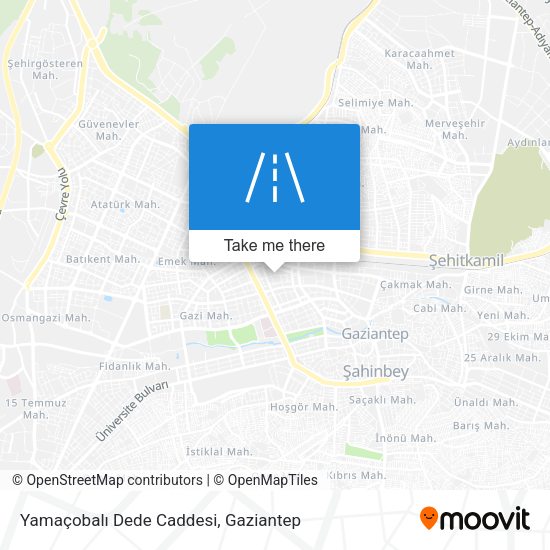 Yamaçobalı Dede Caddesi map