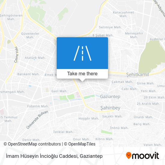 İmam Hüseyin İncioğlu Caddesi map
