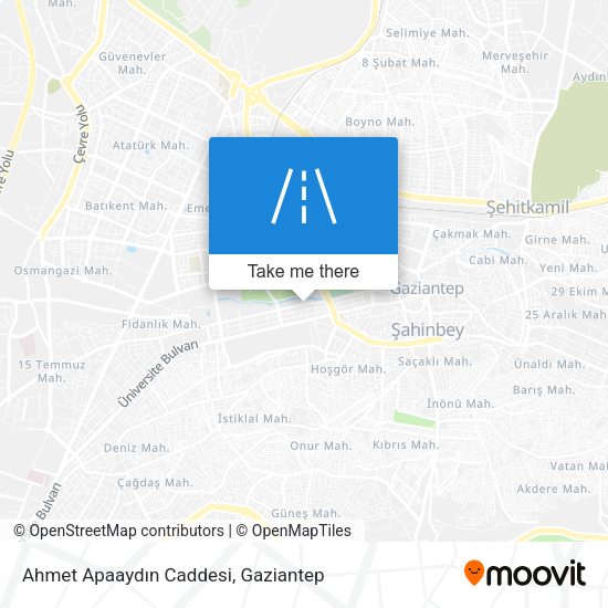 Ahmet Apaaydın Caddesi map
