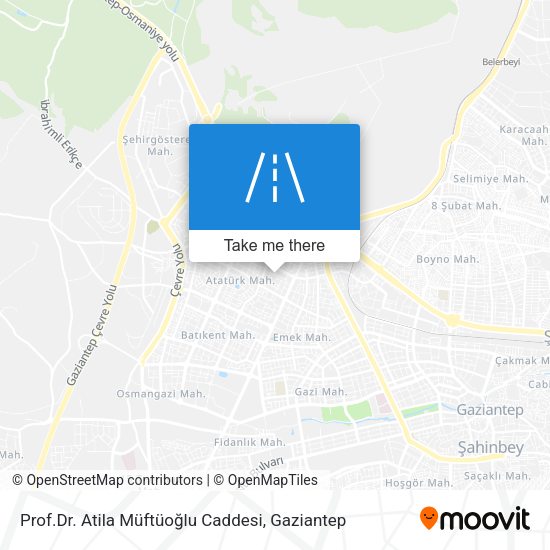 Prof.Dr. Atila Müftüoğlu Caddesi map