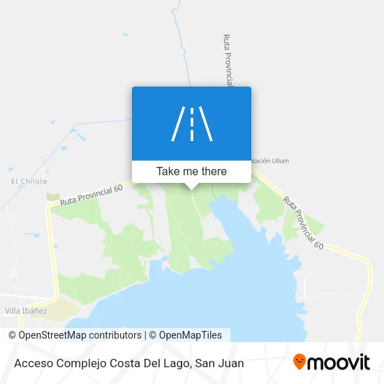 Acceso Complejo Costa Del Lago map