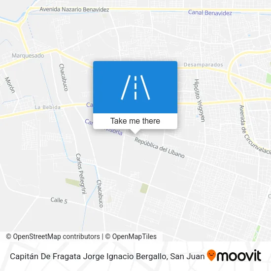 Capitán De Fragata Jorge Ignacio Bergallo map