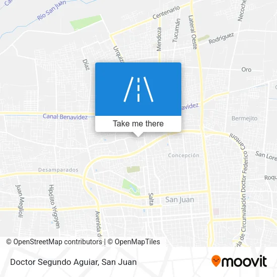 Doctor Segundo Aguiar map
