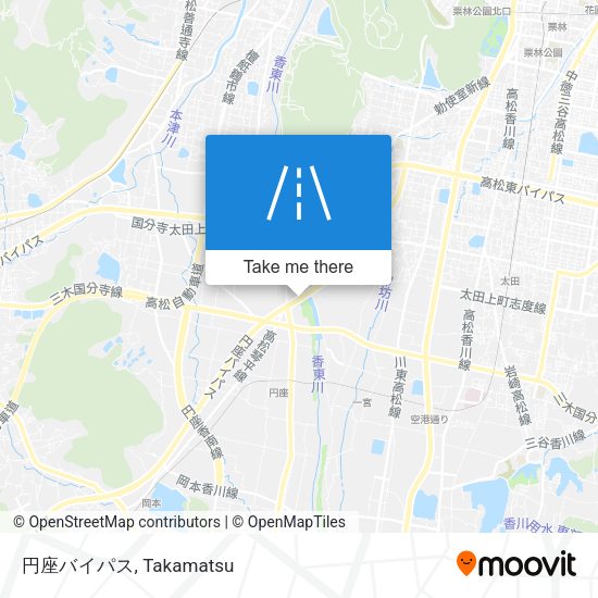 円座バイパス map