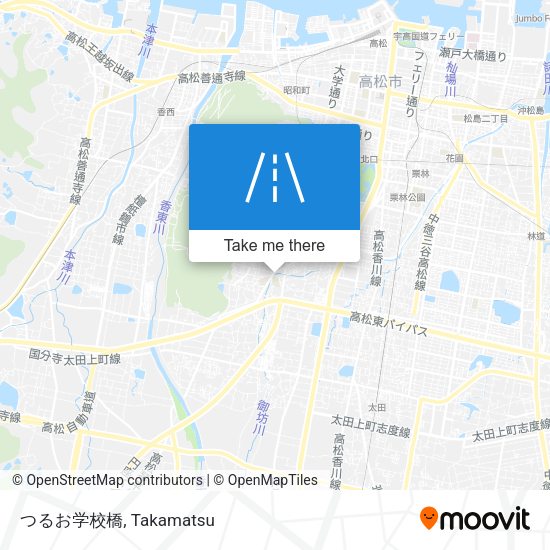 つるお学校橋 map