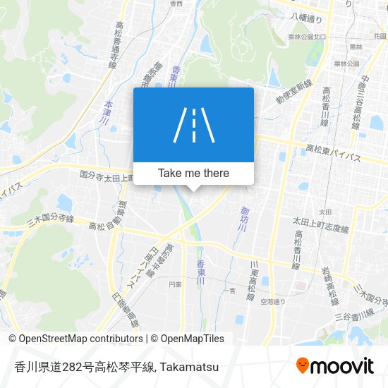 香川県道282号高松琴平線 map