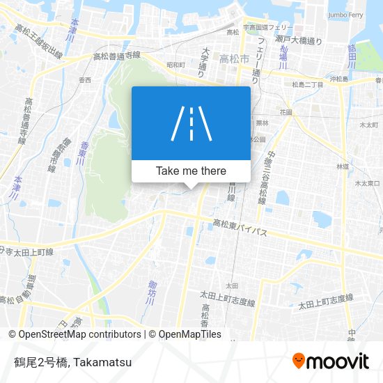 鶴尾2号橋 map