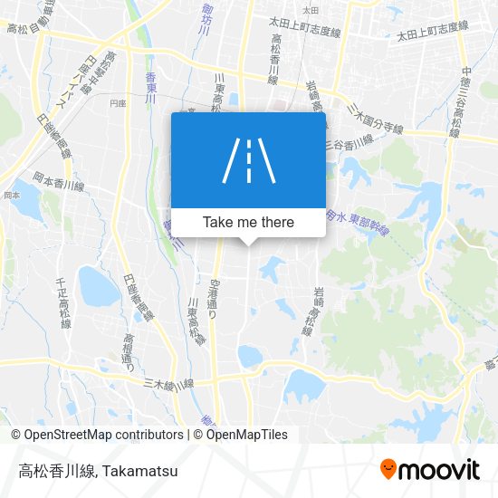 高松香川線 map