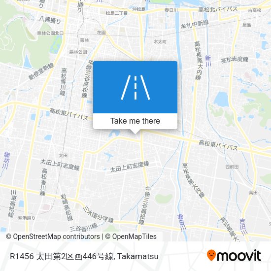 R1456 太田第2区画446号線 map