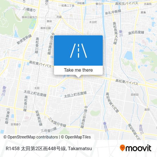 R1458 太田第2区画448号線 map