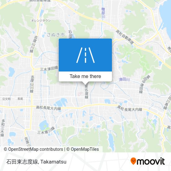 石田東志度線 map