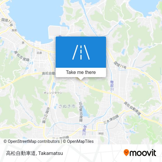 高松自動車道 map