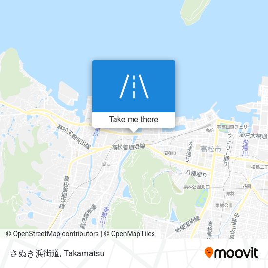 さぬき浜街道 map