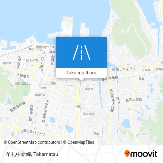 牟礼中新線 map