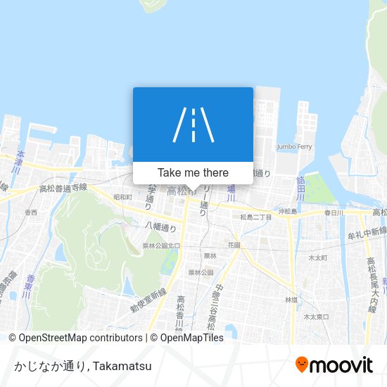 かじなか通り map