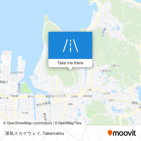 屋島スカイウェイ map