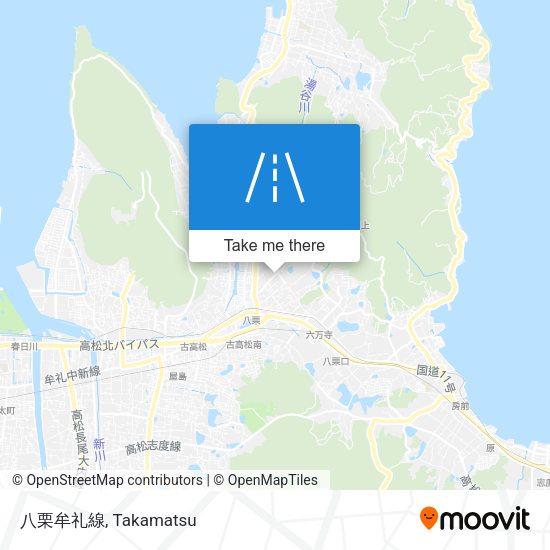 八栗牟礼線 map