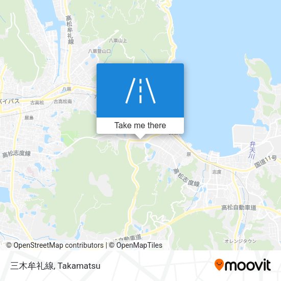 三木牟礼線 map
