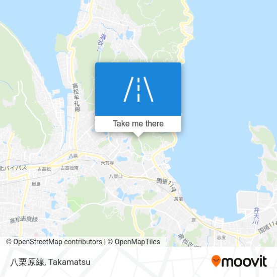 八栗原線 map