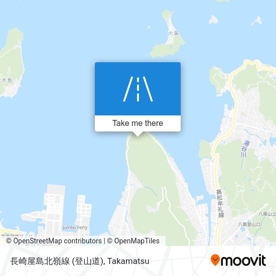 長崎屋島北嶺線 (登山道) map