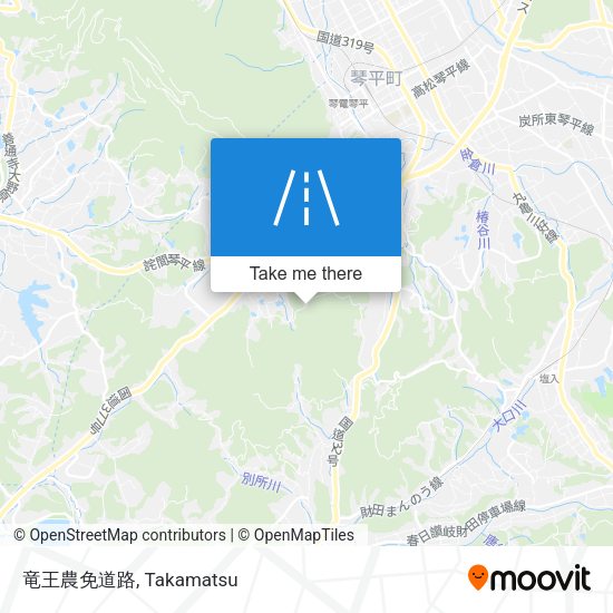竜王農免道路 map