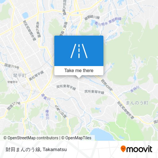 財田まんのう線 map