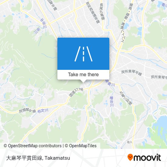 大麻琴平貫田線 map