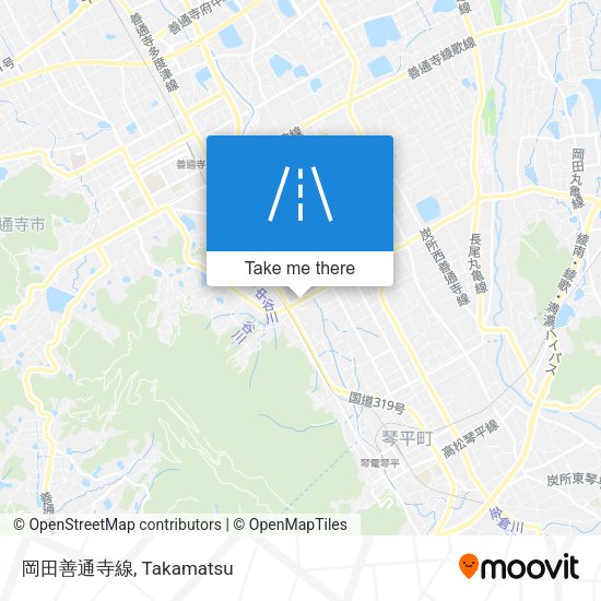 岡田善通寺線 map