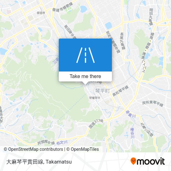 大麻琴平貫田線 map