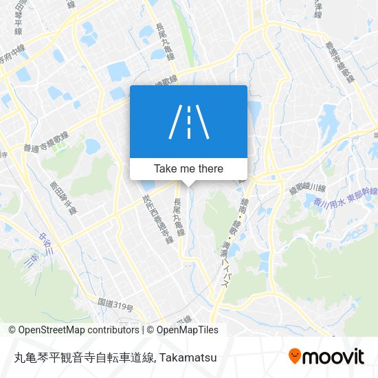 丸亀琴平観音寺自転車道線 map