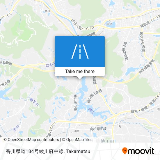 香川県道184号綾川府中線 map