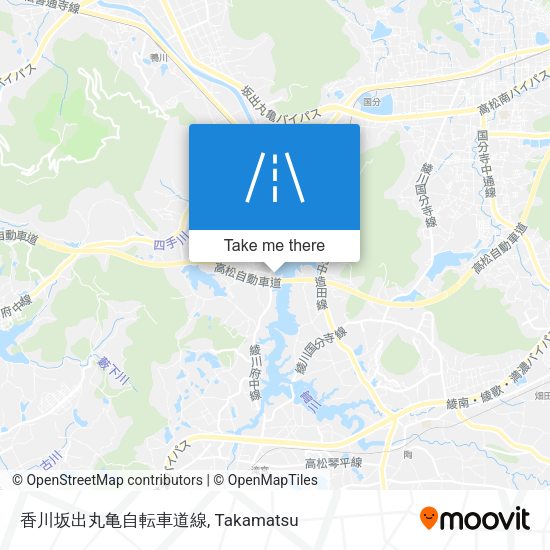 香川坂出丸亀自転車道線 map