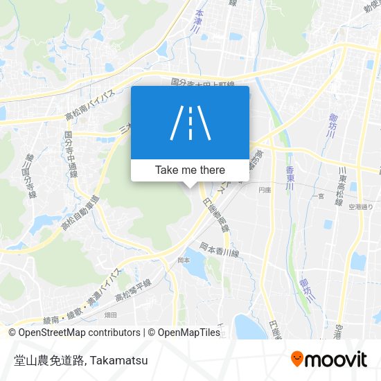 堂山農免道路 map