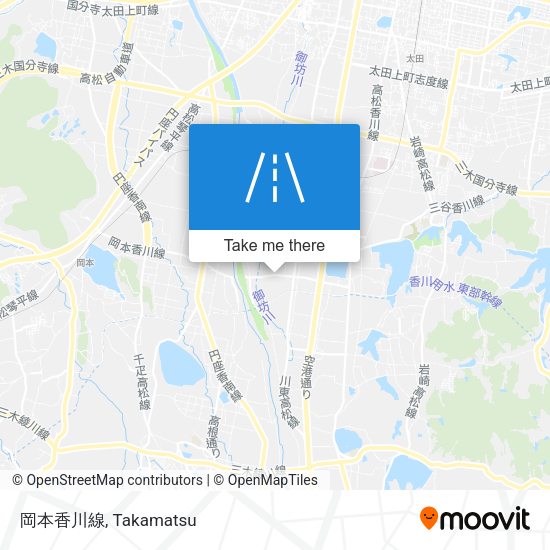 岡本香川線 map