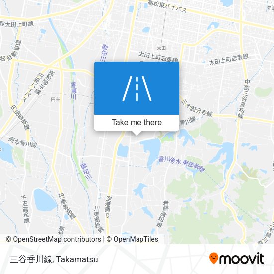 三谷香川線 map