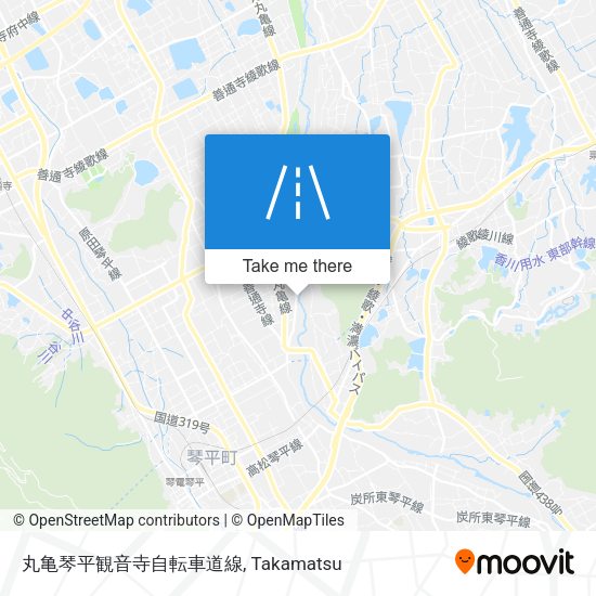 丸亀琴平観音寺自転車道線 map