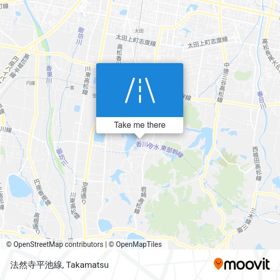法然寺平池線 map