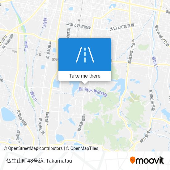 仏生山町48号線 map