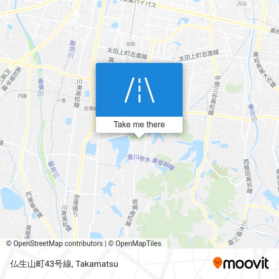 仏生山町43号線 map