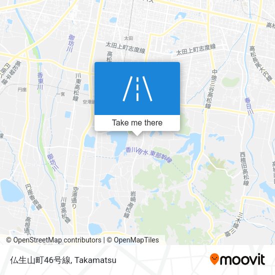 仏生山町46号線 map