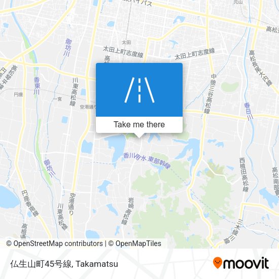 仏生山町45号線 map