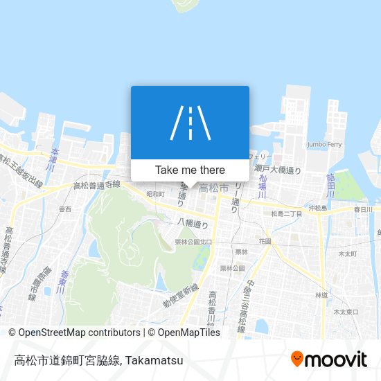 高松市道錦町宮脇線 map