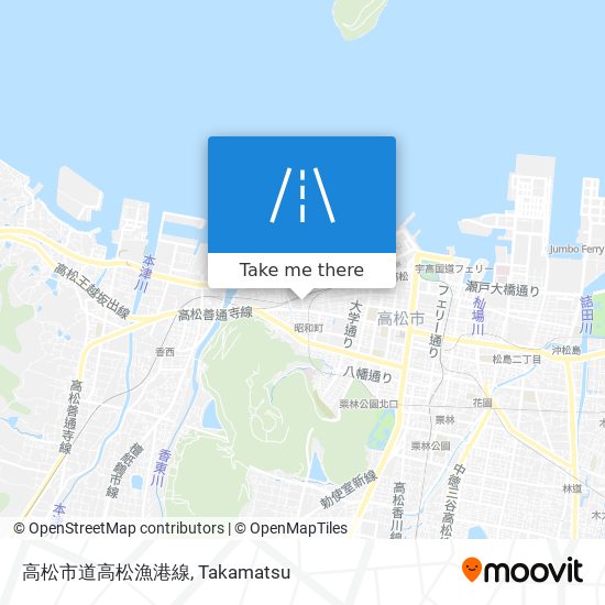 高松市道高松漁港線 map