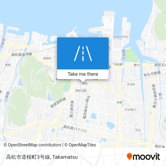 高松市道桜町3号線 map
