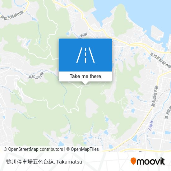 鴨川停車場五色台線 map