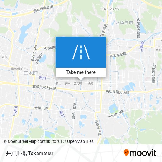井戸川橋 map